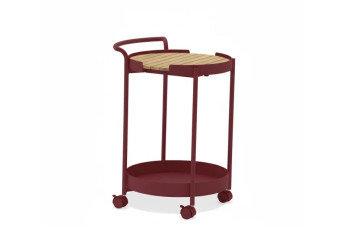 Stół do serwowania na kółkach LAGOM BLOOM Lm 16R / BURGUNDY