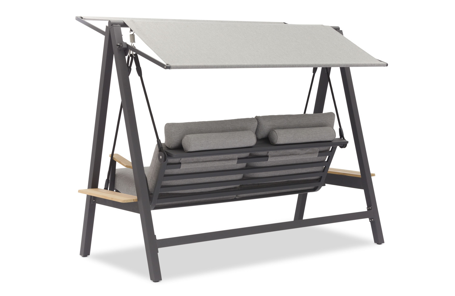 Гойдалка з навісом 3-місна (з подушками) LAGOM DANDY Lm 10G / ANTHRACITE