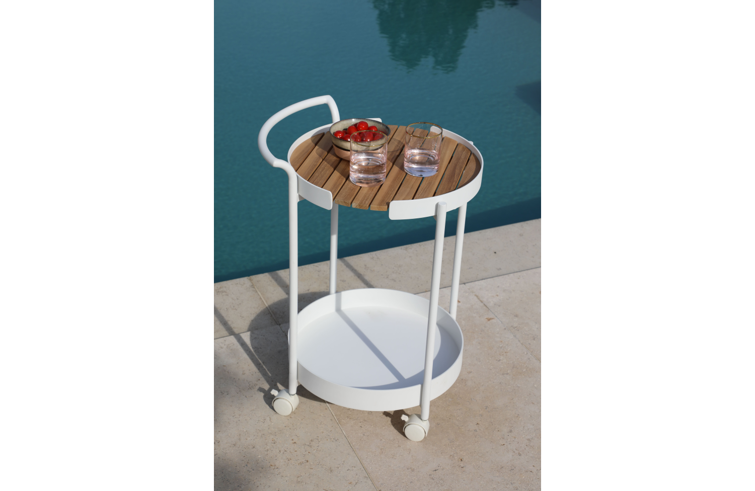 Сервірувальний столик на коліщатках LAGOM BLOOM Lm 16G / ANTHRACITE