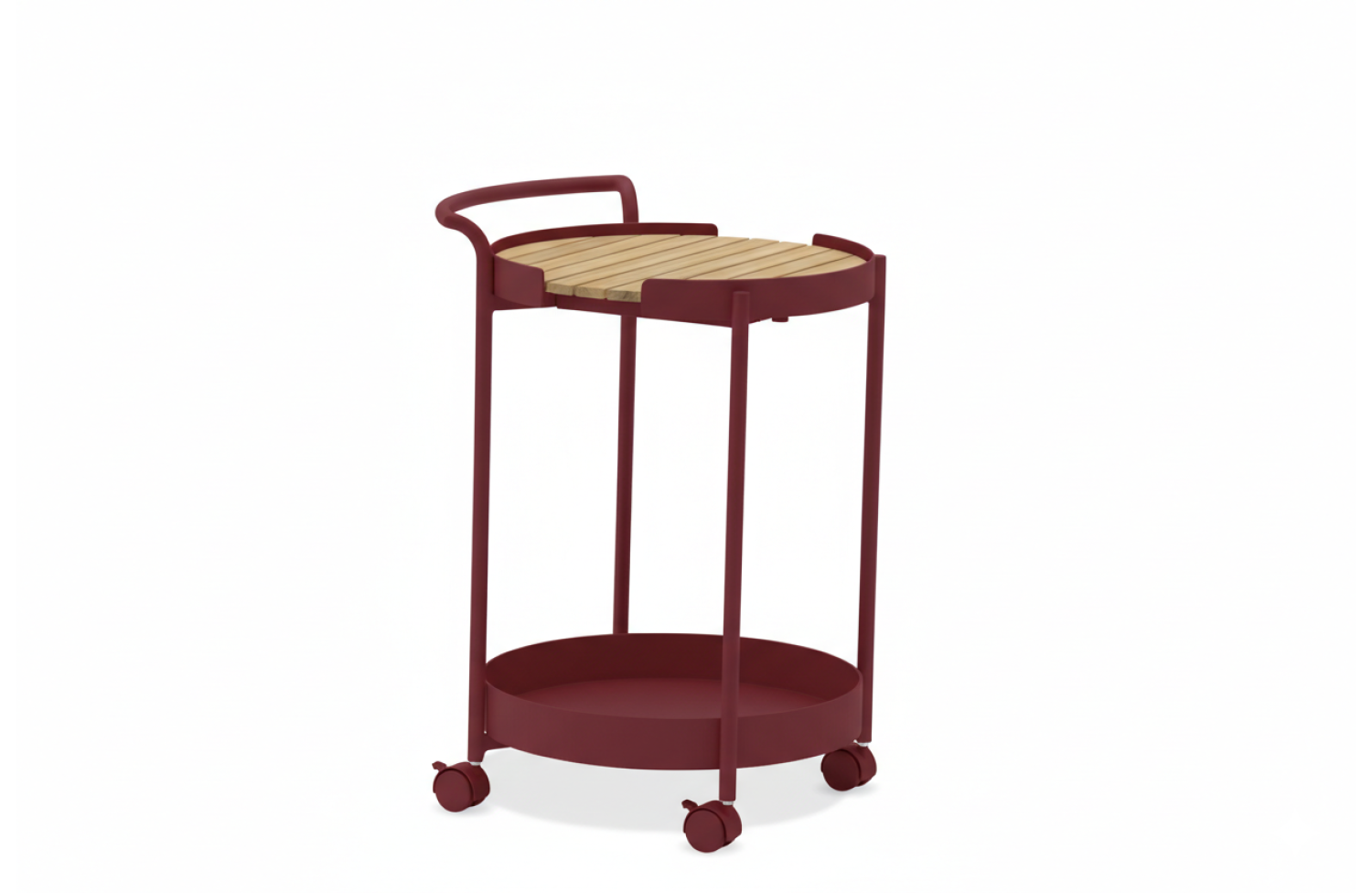 Сервірувальний столик на коліщатках LAGOM BLOOM Lm 16R / BURGUNDY