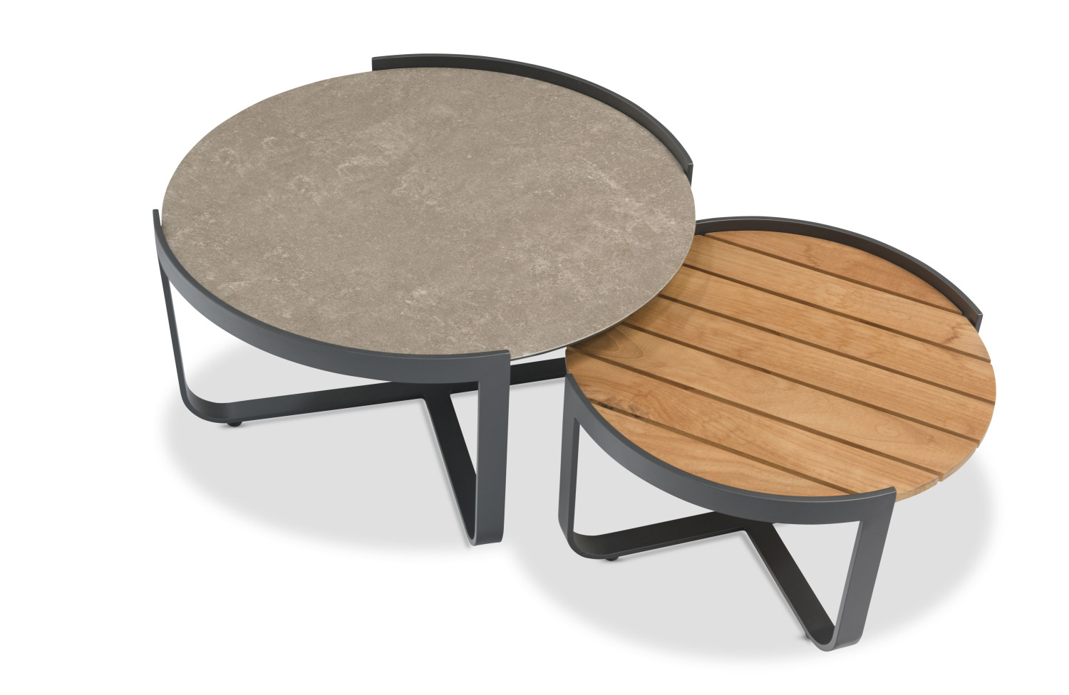 Кавовий столик 80*78 LAGOM BLOOM Lm 81G / ANTHRACITE