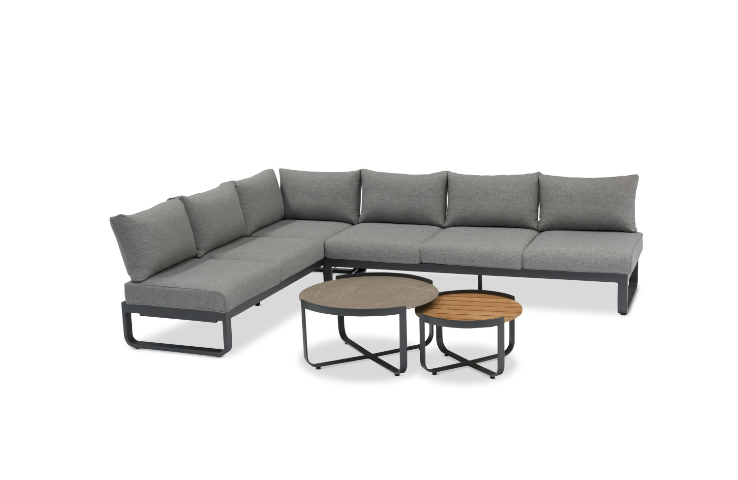 Кавовий столик 80*78 LAGOM BLOOM Lm 81G / ANTHRACITE