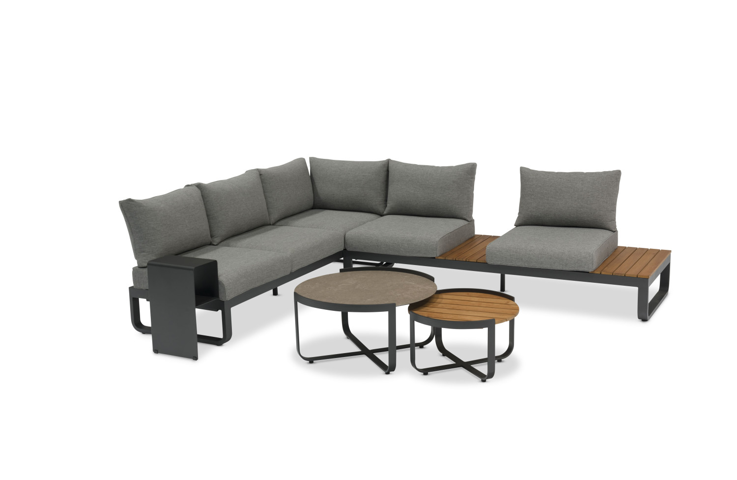 Кавовий столик 80*78 LAGOM BLOOM Lm 81G / ANTHRACITE