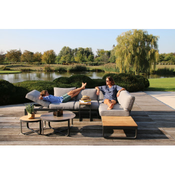 Кавовий столик 80*78 LAGOM BLOOM Lm 81G / ANTHRACITE