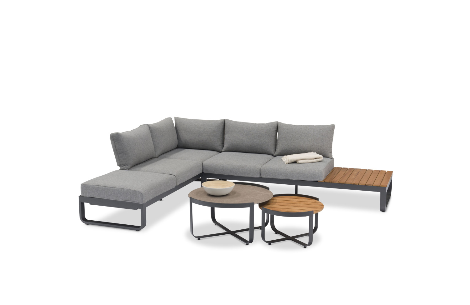 Кавовий столик 80*78 LAGOM BLOOM Lm 81G / ANTHRACITE