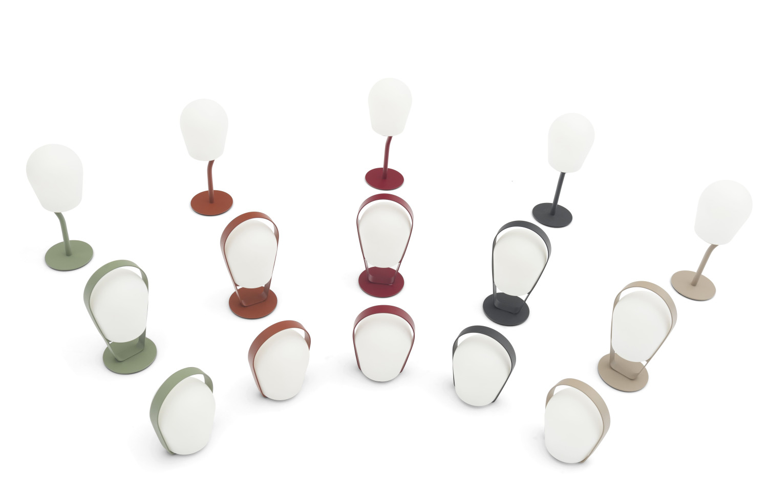 Outdoor lamp (charging with USB) h. 16 cm LAGOM BOB SMALL Lm 17S-B / dark taupe.