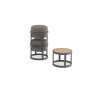 2-footrest set (with cushions) + table LAGOM TOTEM-3 Lm 14G / ANTHRACITE