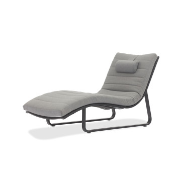 Sunlounger (with cushion) LAGOM FLOW Lm 22G / ANTHRACITE