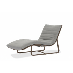 Sunlounger (with cushion) LAGOM FLOW Lm 22B / DARK TAUPE