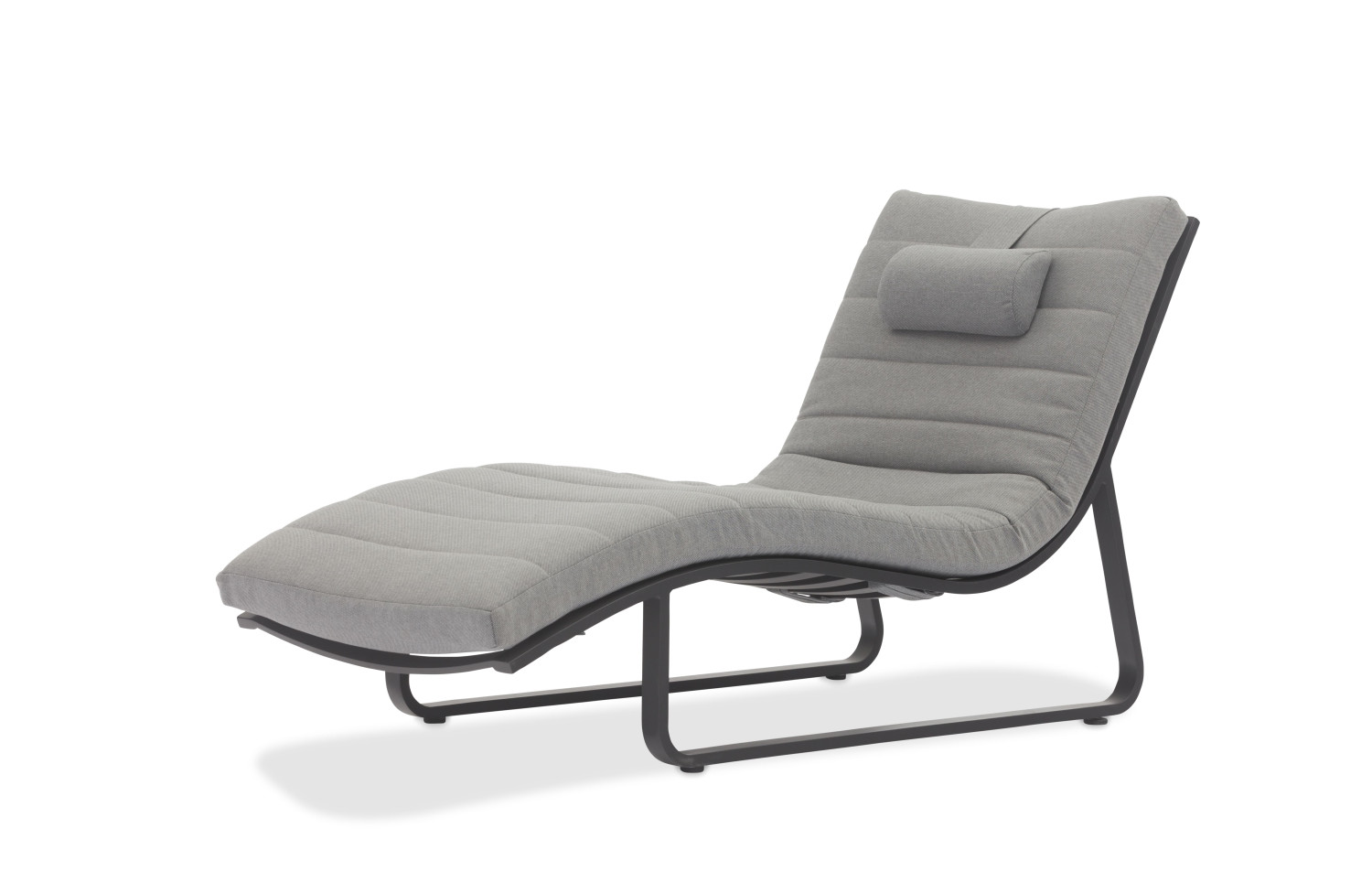 Sunlounger (with cushion) LAGOM FLOW Lm 22B / DARK TAUPE