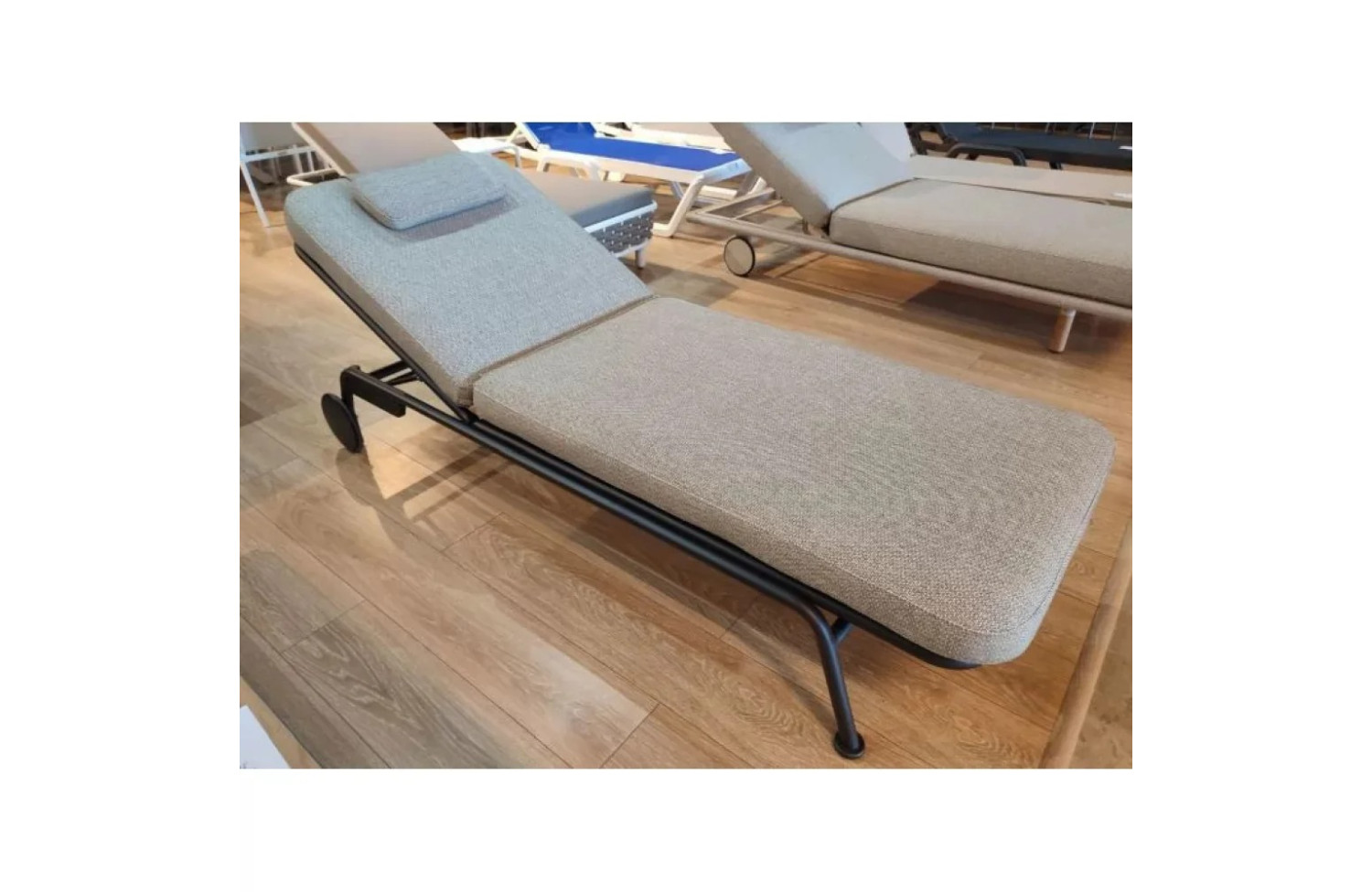 Sunlounger (with cushion) LAGOM SUNSET Lm 28G /ANHTRACITE