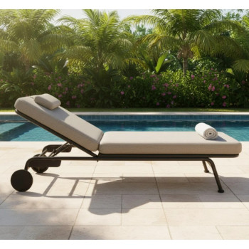 Sunlounger (with cushion) LAGOM SUNSET Lm 28G /ANHTRACITE