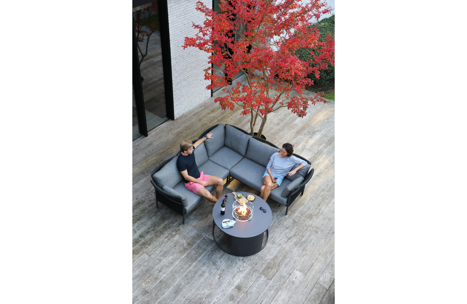 2-seater sofa RIGHT (with cushions) LAGOM JUNE Lm 41G /ANHTRACITE