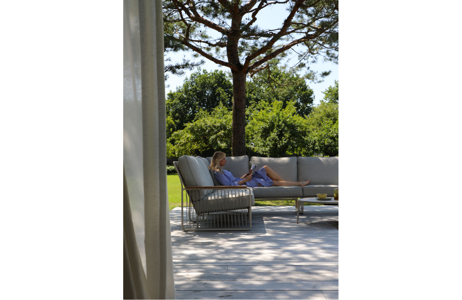 Lounge armchair (with cushions) LAGOM RIVA Lm 46G / ANTHRACITE