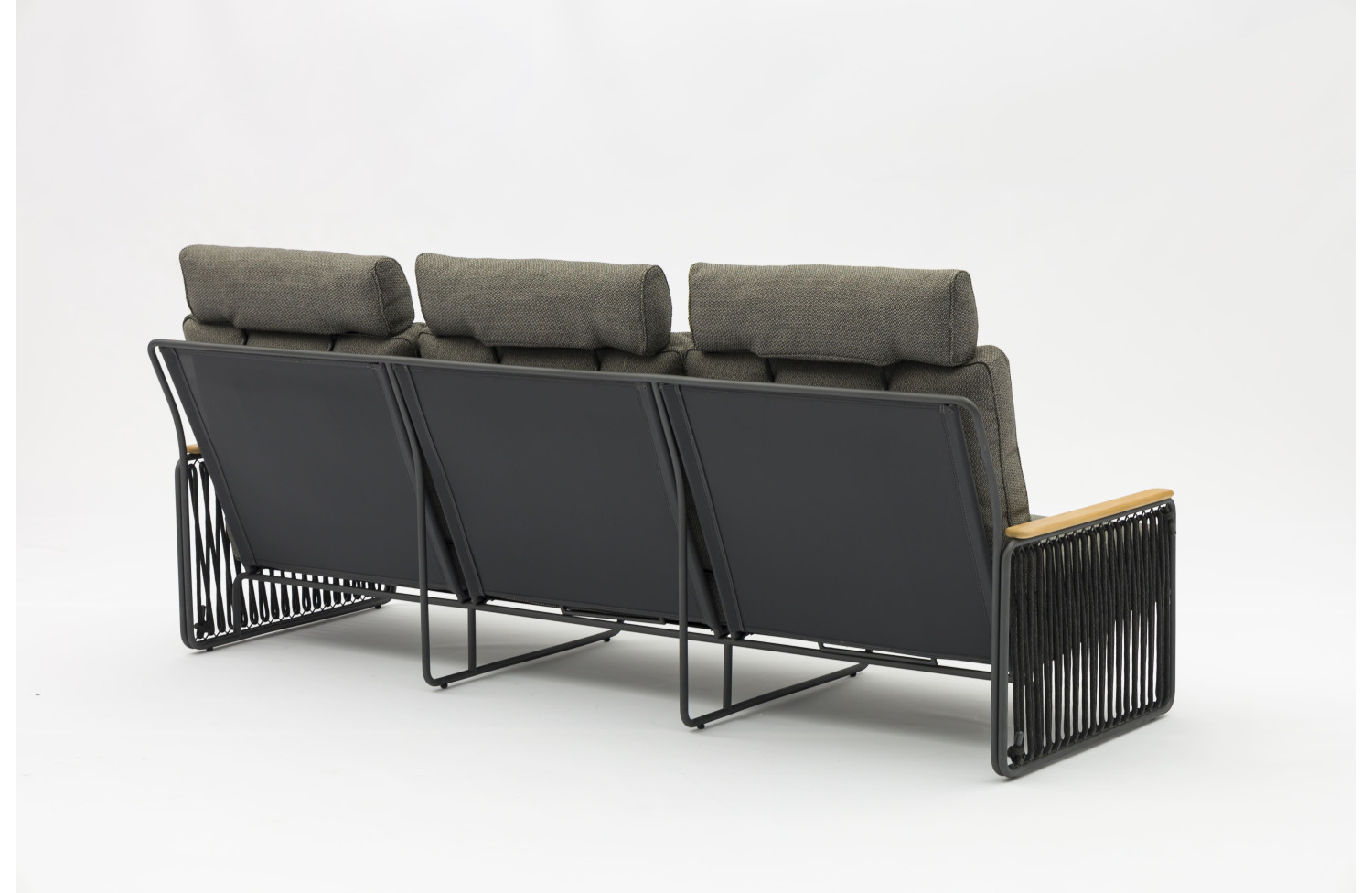 3-seater sofa (with cushions) LAGOM RIVA Lm 48G / ANTHRACITE