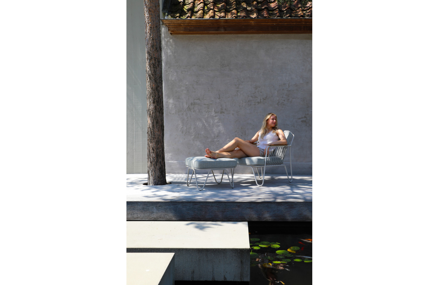 Lounge armchair (with cushions) LAGOM RIVA Lm 49G / ANTHRACITE