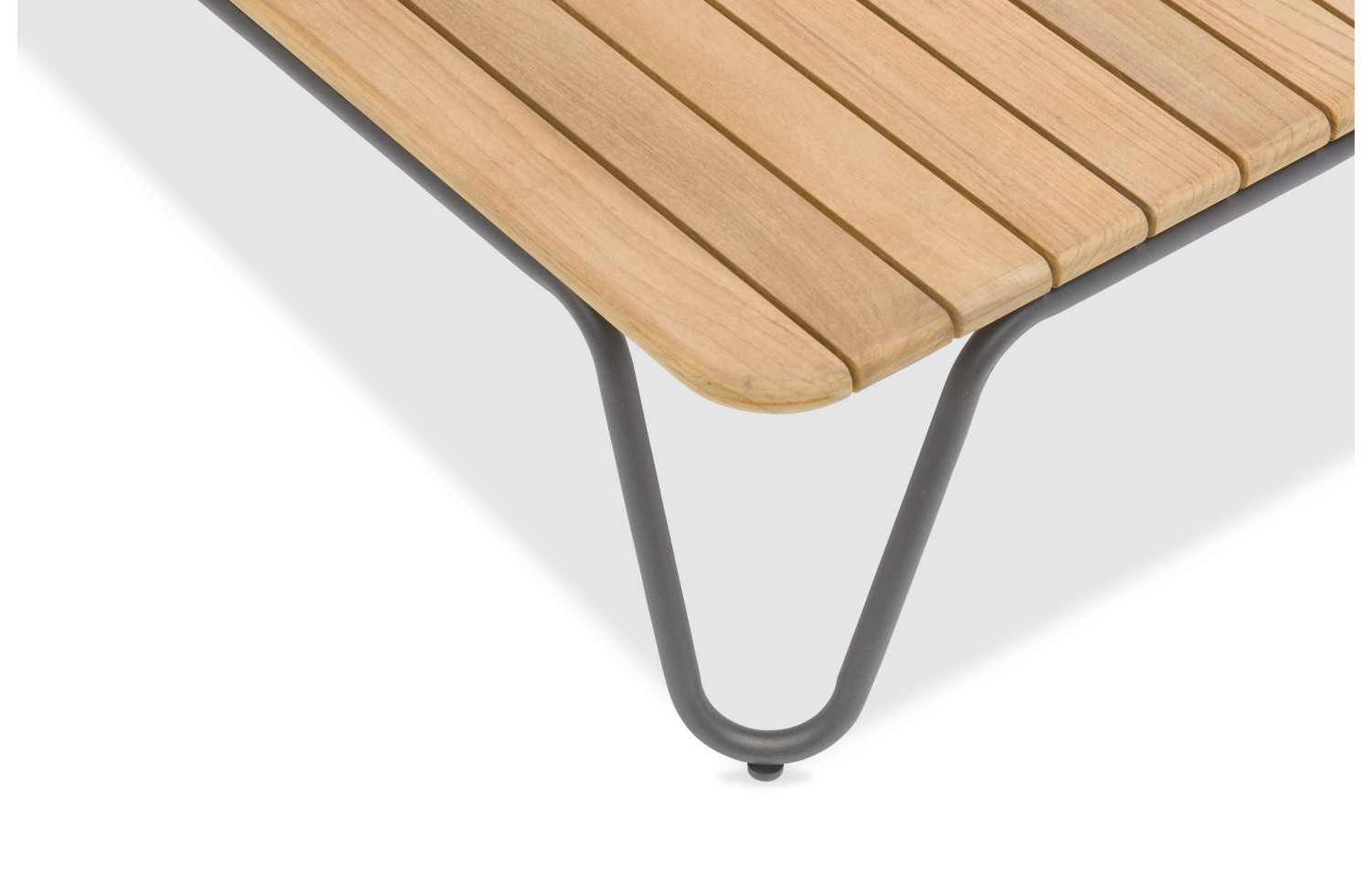 Coffee table 76*50 (teak) LAGOM RIVA Lm 38G / ANTHRACITE