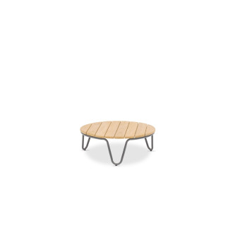 Coffee table / ROUND / d.60 (teak) LAGOM RIVA Lm 40G / ANTHRACITE