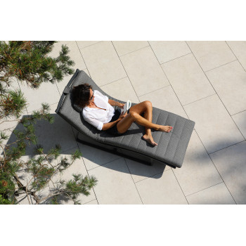 Sunlounger (with cushion) LAGOM FLOW Lm 22T / TAUPE