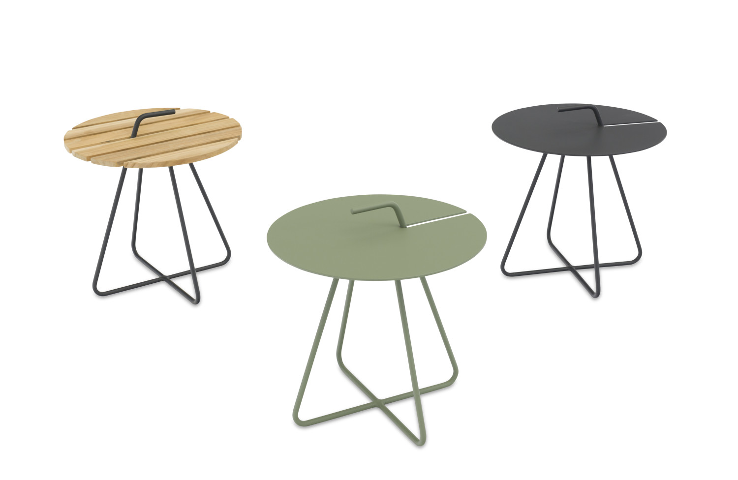 Round side table (alu) d.44 LAGOM HOOK Lm 61G / ANTHRACITE