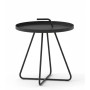 Round side table with a tray (alu) d.44 LAGOM HOOK Lm 62G / ANTHRACITE