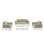 Lounge armchair (with cushions) LAGOM REEF Lm 57T / TAUPE