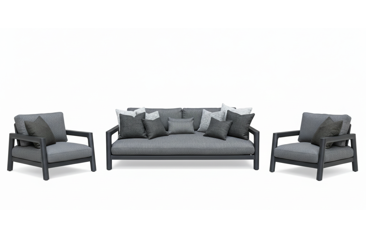 Lounge rmchair (with cushions) LAGOM TOLO Lm 66G / ANTHRACITE