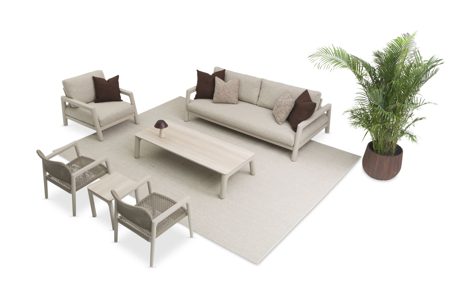 3-seater sofa (with cushions) LAGOM TOLO Lm 67G / ANTHRACITE