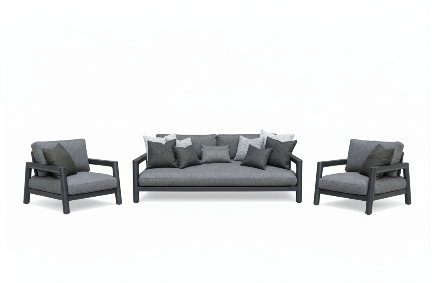 3-seater sofa (with cushions) LAGOM TOLO Lm 67G / ANTHRACITE