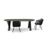 Oval dining table (extendable 250-310 cm) LAGOM ALBATROS Lm 76G / ANTHRACITE