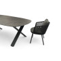 Oval dining table (extendable 250-310 cm) LAGOM ALBATROS Lm 76G / ANTHRACITE