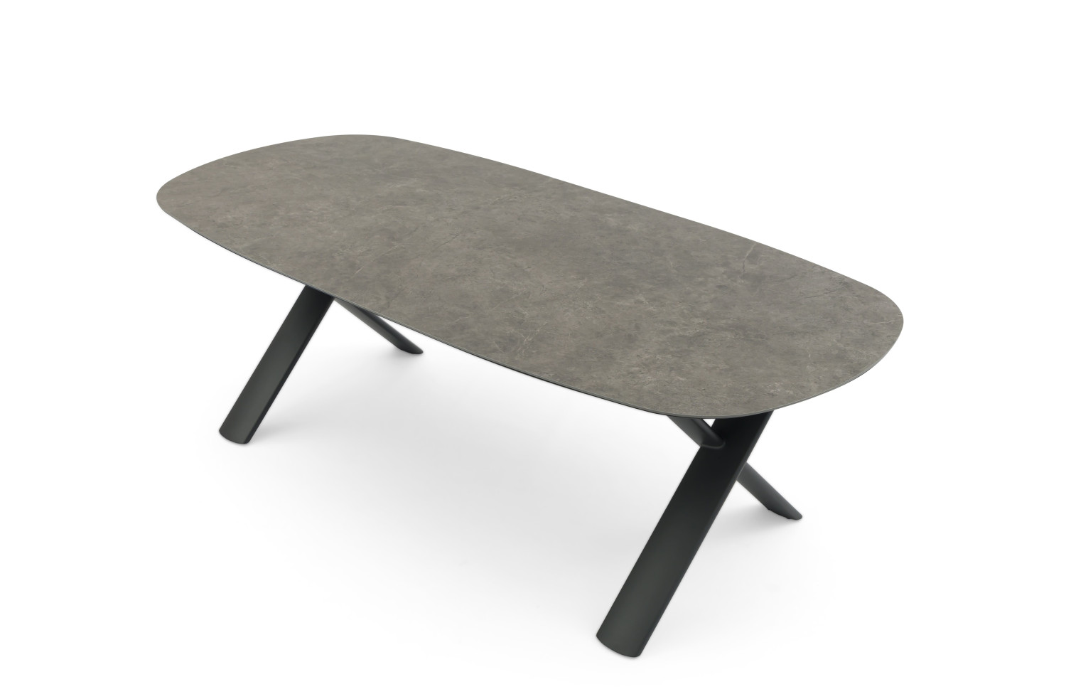 Oval dining table (extendable 250-310 cm) LAGOM ALBATROS Lm 76G / ANTHRACITE
