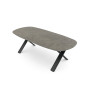 Oval dining table (extendable 250-310 cm) LAGOM ALBATROS Lm 76G / ANTHRACITE