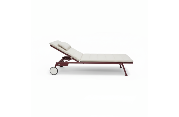 Sunlounger (with cushion) LAGOM SUNSET Lm 07R / BURGUNDY
