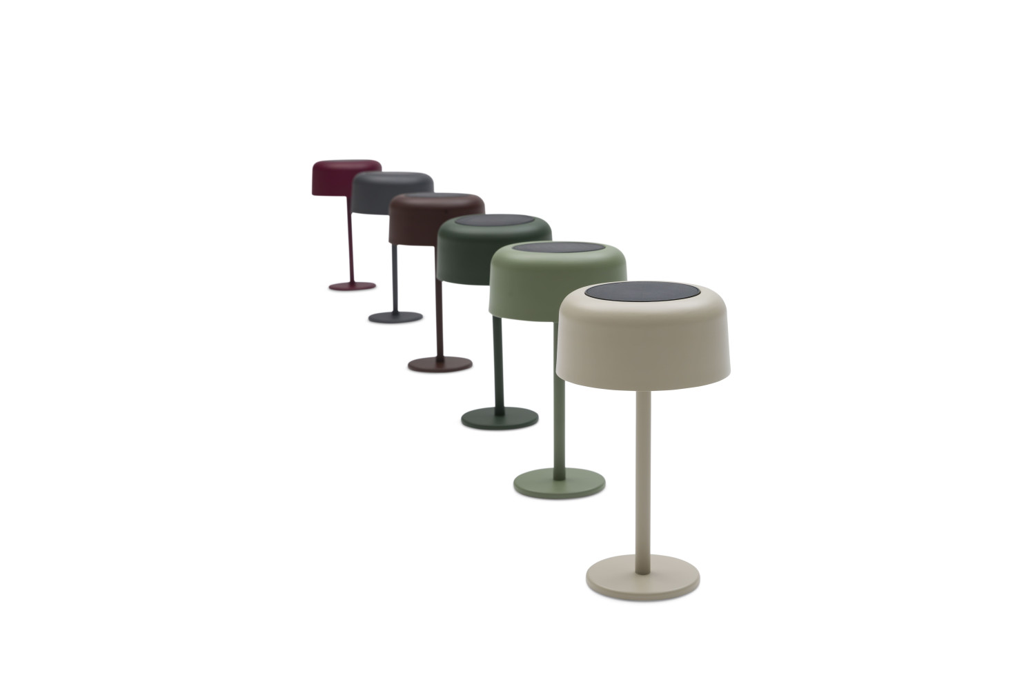 Solar outdoor lamp (charged by solar energy) h.26.2 cm LAGOM SPARK Lm 77T / taupe