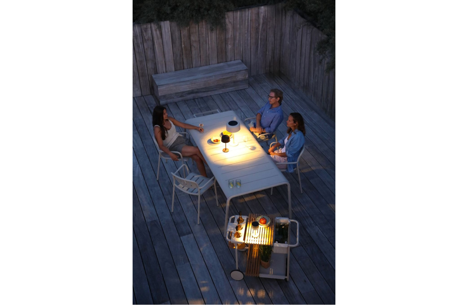 Solar outdoor lamp (charged by solar energy) h, 26.2 cm LAGOM SPARK Lm 77R / BURGUNDY