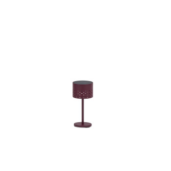 Solar outdoor lamp (charged by solar energy) h.19.5 cm LAGOM BEAM ROUND Lm 78R / BURGUNDY