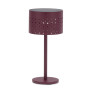 Solar outdoor lamp (charged by solar energy) h.19.5 cm LAGOM BEAM ROUND Lm 78R / BURGUNDY