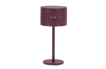Solar outdoor lamp (charged by solar energy) h.32.5 cm LAGOM BEAM ROUND Lm 79R / BURGUNDY