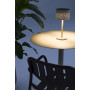 Solar outdoor lamp (charged by solar energy) h.32.5 cm LAGOM BEAM ROUND Lm 79T / taupe