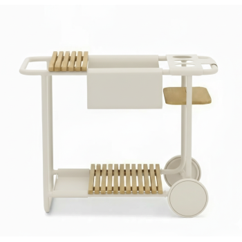 Serving table with wheels LAGOM SUNSET Lm 80T / TAUPE