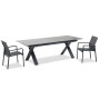 Rectangular dining table (extendable 180-240 cm) LAGOM ALBATROS Lm 87G / ANTHRACITE