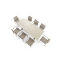 Rectangular dining table (extendable 180-240 cm) LAGOM ALBATROS Lm 87T / TAUPE