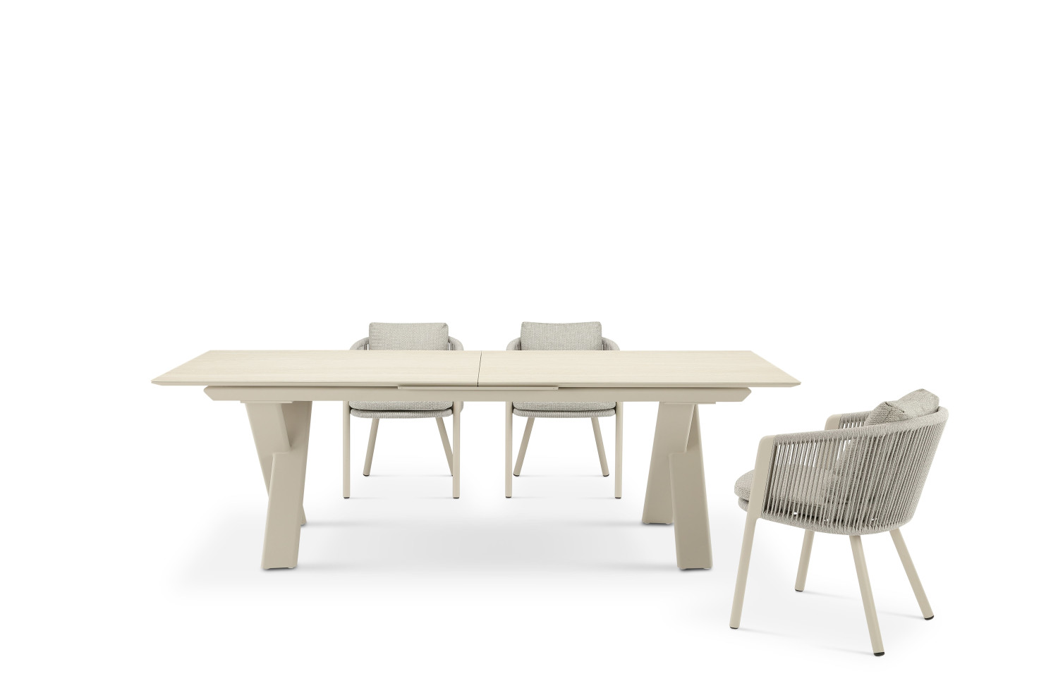 Rectangular dining table (extendable 180-240 cm) LAGOM ALBATROS Lm 87T / TAUPE