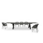 Rectangular dining table (extendable 200-300 cm) LAGOM ALBATROS Lm 88G / ANTHRACITE