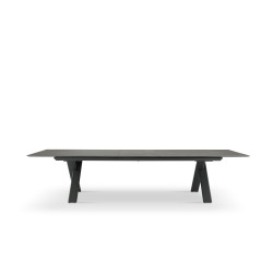 Rectangular dining table (extendable 200-300 cm) LAGOM ALBATROS Lm 88G / ANTHRACITE