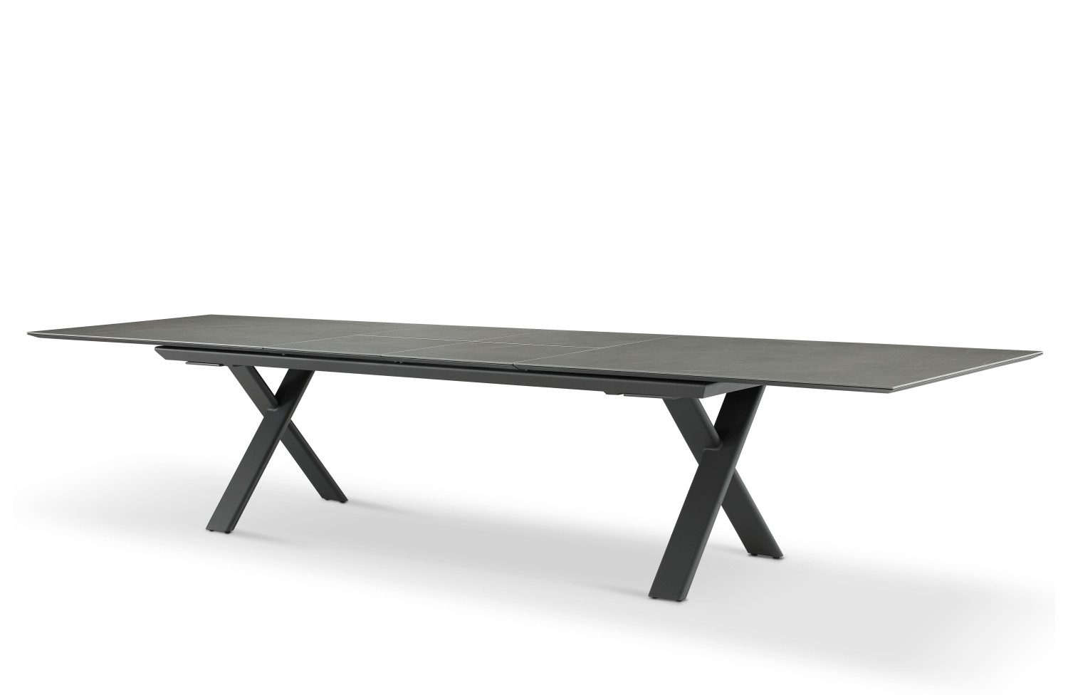 Rectangular dining table (extendable 200-300 cm) LAGOM ALBATROS Lm 88G / ANTHRACITE