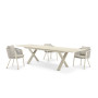 Rectangular dining table (extendable 200-300 cm) LAGOM ALBATROS Lm 88T / TAUPE