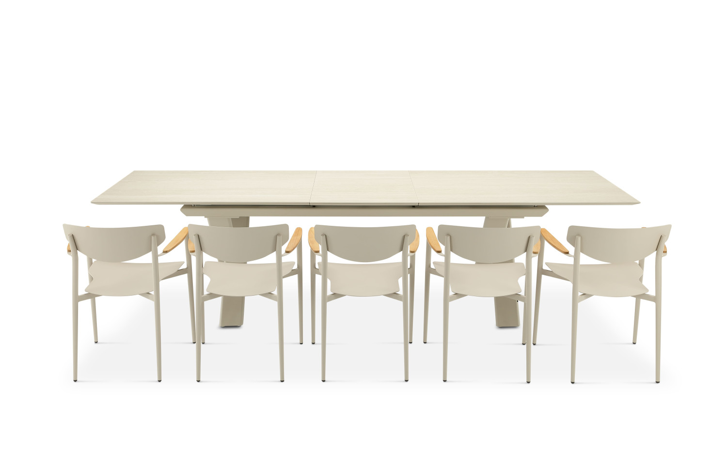 Rectangular dining table (extendable 280-340-400 cm) LAGOM ALBATROSLm 89T / TAUPE