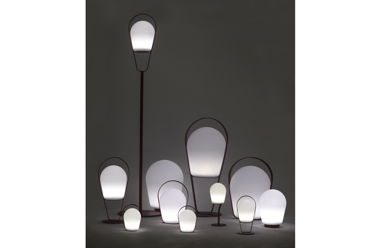 Lampa uliczna (ładowana przez USB wys. 43,5 cm LAGOM BOB LARGE Lm 20L-G /anthracite